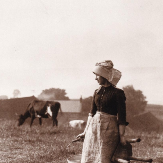 Postcard 'Milk Maid'